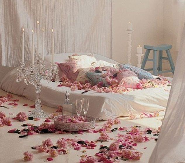 романтический интерьер спальни