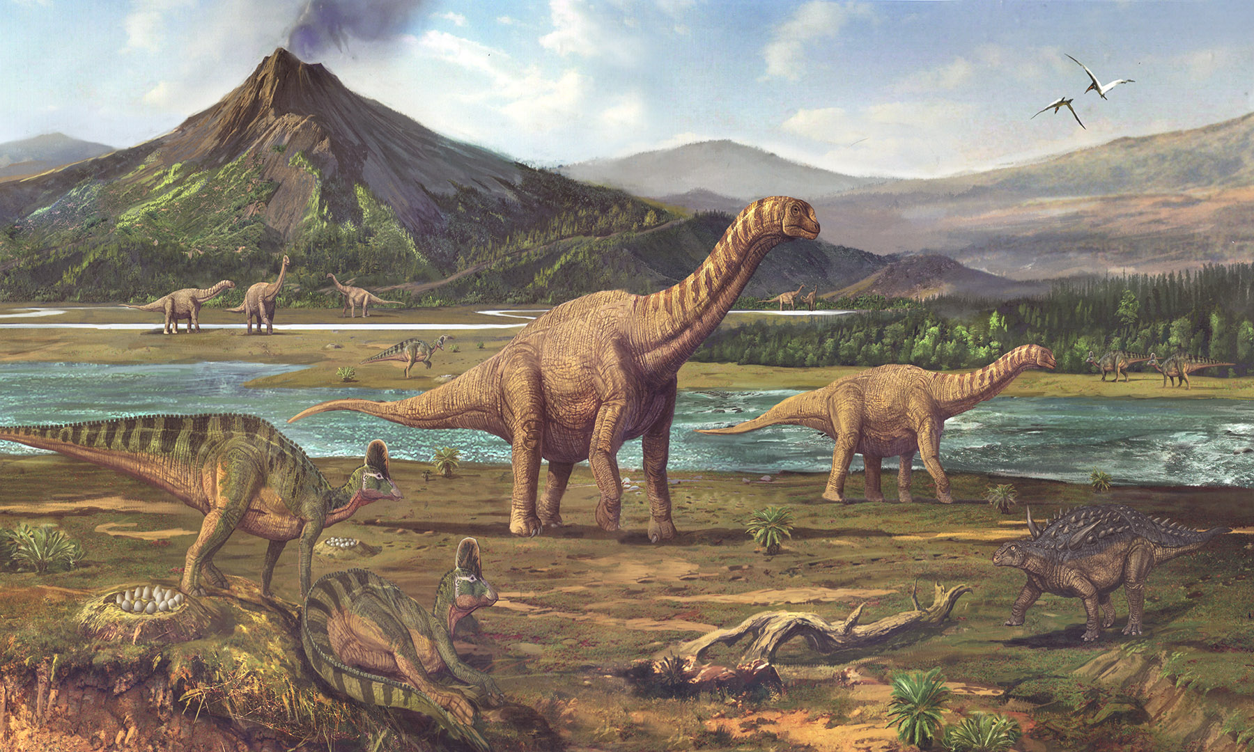 Когда жили динозавры видео. Мансурозавр. Динозавры. Исторические динозавры. Доисторические животные.
