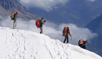 Alpinism, one of the sports Capricorn enjoys