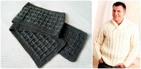Подарки любимому мужу на 14 февраля - шарф и свитер