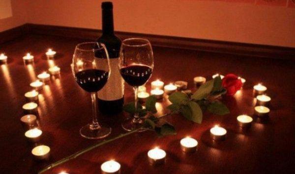 Вино и свечи для приворота