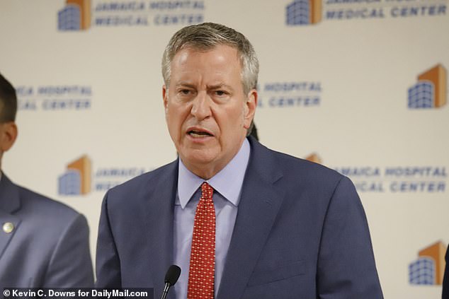 The shocking figures were revealed as de Blasio himself mothballed a program which spent $800million with the aim of improving the city