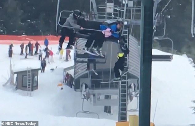 A group of young skiers are being praised for saving a boy who was dangling from a chairlift on Grouse Mountain