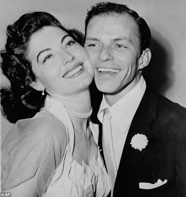 Hard to let go: Ava Gardner and Frank Sinatra - despite their divorce, they still displayed signs of love and affection