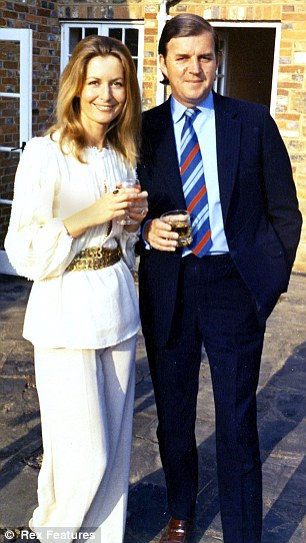Moving on: Sandra with ex-husband Nigel Grandfield - Sandra felt there were always hints of his past around