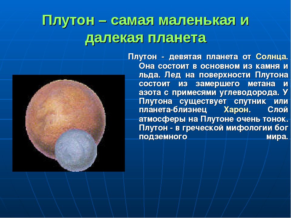 Плутон презентация по астрономии