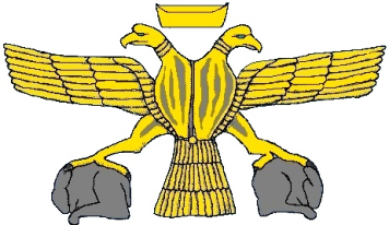 Двуглавый орел Хеттского царства (Реконструкция по рельефам из Хаттусы)