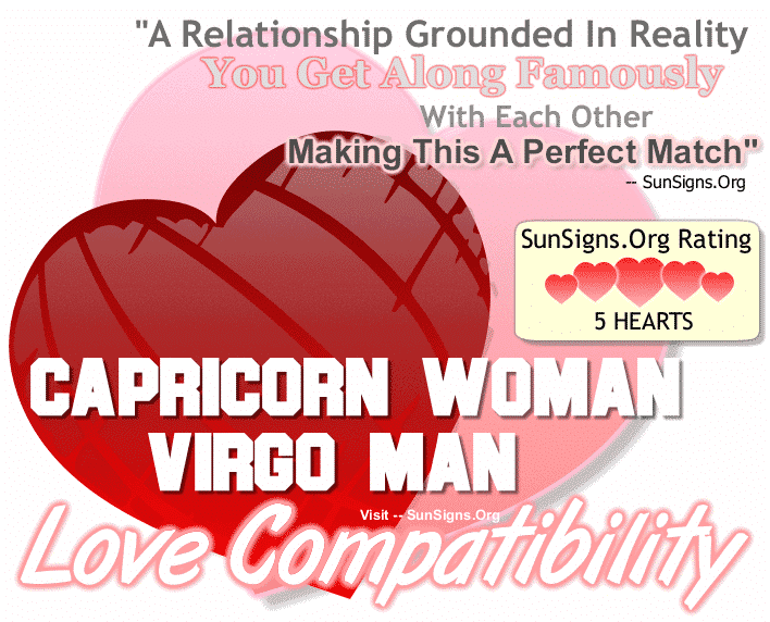 Capricorn Woman Virgo Man Love Compatibility