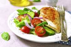 Geilled Chicken Breast with New Potatoes and Salad - Weight Loss Resources