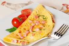 Ham and Cheese Omelette with Tomato - Weight Loss Resources