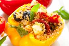Peppers stuffed with Cous Cous, Olives, Feta and Sundried Tomatoes - Weight Loss Resources