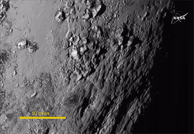 Поверхность Плутона снимок Новых горизонтов
